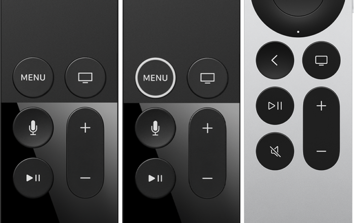 Apple TV 4K 4th-gen Siri & 2nd-gen Remotes