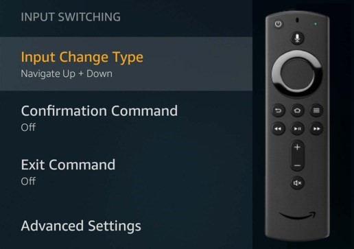 Input Switching With Fire TV Remote
