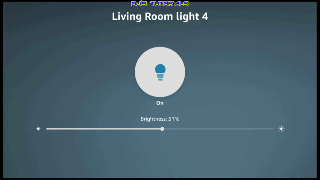 Smart Home Dash Light Settings