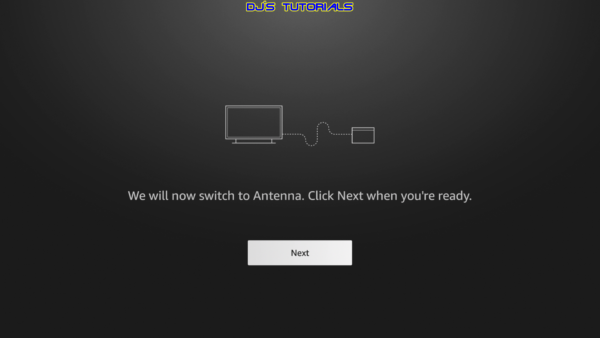 Switch to the antenna input