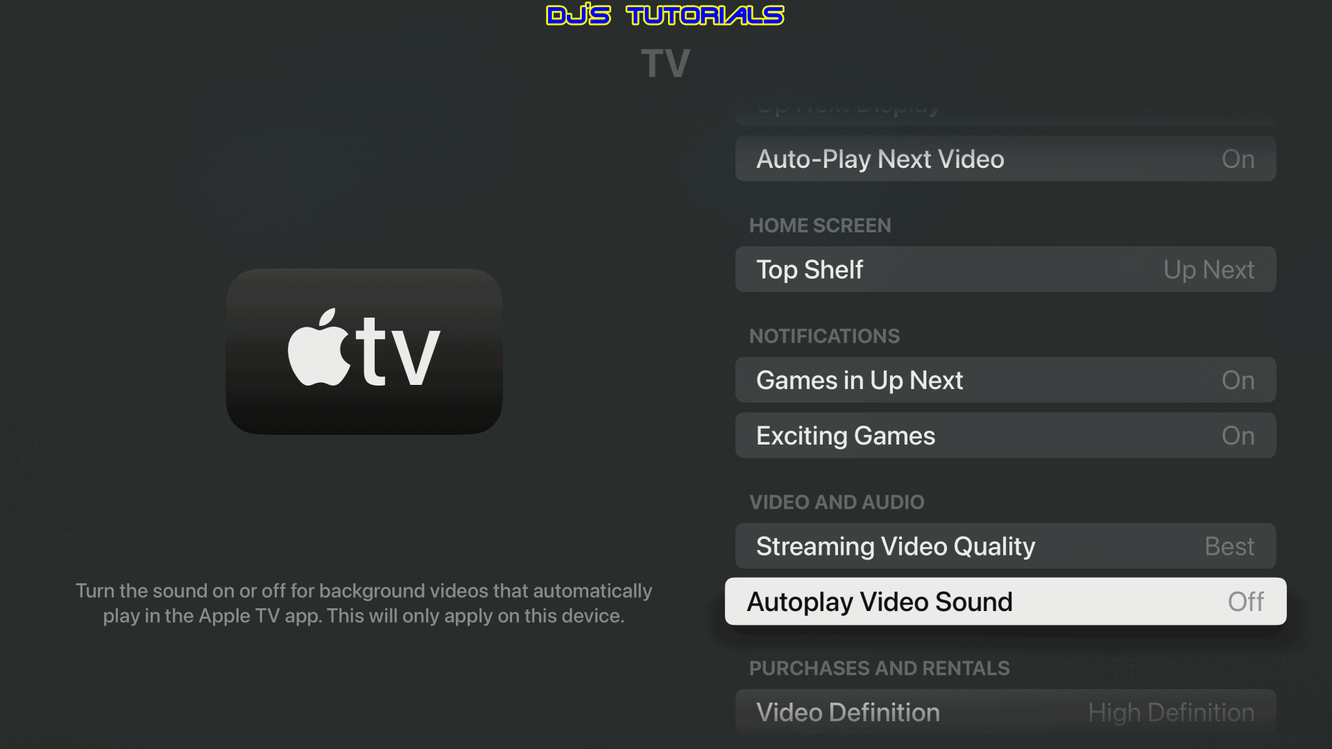 Auto play Video Sound - OFF