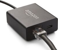 Ethernet Adapter Connected with Ethernet Cable